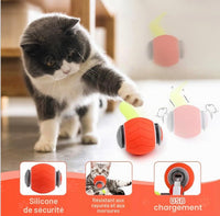 Balle Interactive Automatique pour Chat – Recharge USB, 3 Modes, Silicone Sécurisé — vue 2