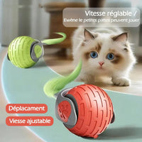 Balle Interactive Automatique pour Chat – Recharge USB, 3 Modes, Silicone Sécurisé — vue 3