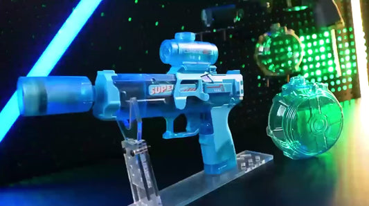 Shark MK — Pistolet à Eau Électrique | Tir Continu 8M | Modèle 2026